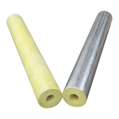 China Lightweight Glass Wool Pipe Insulation With Reflective Outer Shield Te koop