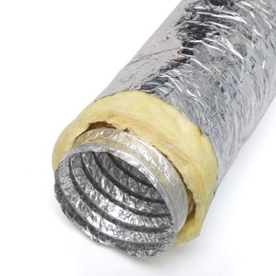 Китай Aluminium / Polyester Film Laminated Core Insulated Flexible Duct 25 - 50mm продается