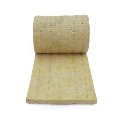 China Rock Wool Wired Blankets Insulation Used For Large Pipes And Walls à venda