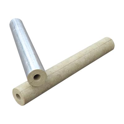 China Heat Insulation Pipe Cover Mineral Wool Insulation Tube For Air Conditioning System for sale