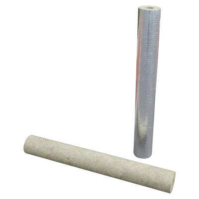 China Fireproof Stone Wool Insulation Tube Rock Wool Pipe Cover For HVAC System for sale