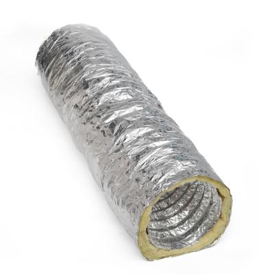 China Aluminum Foil And Fiberglass Insulation insulated ducting For AC Insulated Duct Systems for sale