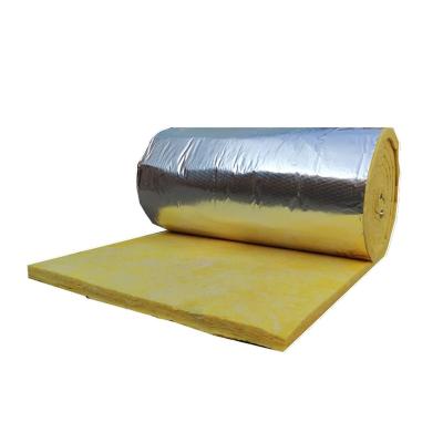 China 32kg M3 Cotton Traditional Insulation Partition Wall Glass Wool In Roll Insulation Havc for sale