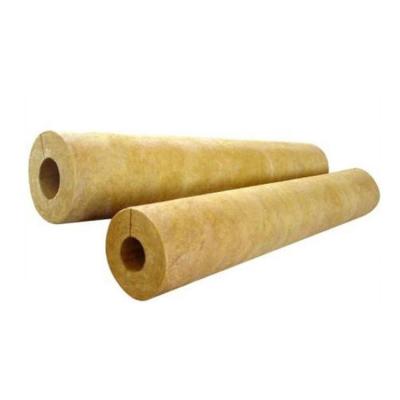 China Eco Friendly Basalt Mineral Stone Wool Insulation Rock Soundproof Pipe For Tubing Heat Preservation for sale