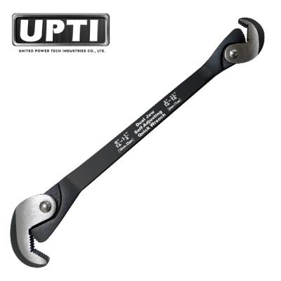 China Carbon Steel Taiwan Made High Quality Double Jaw Self Adjusting Quick Wrench for sale