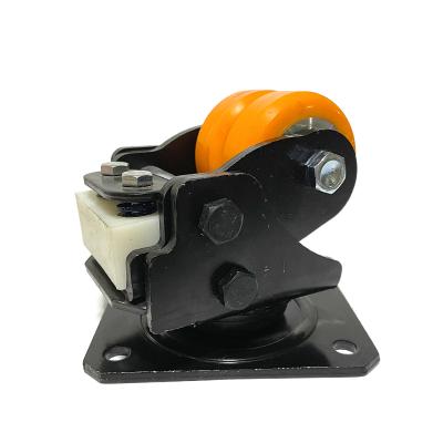 China Spring Loaded Heavy Duty Casters AGV Polyurethane Swivel Casters Heavy Duty Casters Production for sale