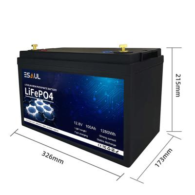 China Long life environmental new product safety lithium ion battery 12v100ah solar energy storage energy bms system fast charging battery storage for sale