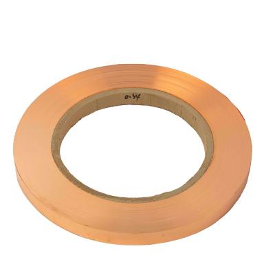 China Electrical Material Aluminum Grounding Strip Copper Foil Slitter Copper Color Copper Foil Paper for sale