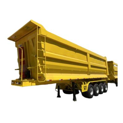 China 4 Axle Tipper Semi Trailer 40CBM 80T Heavy Duty Dump Semi Trailer for sale