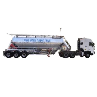 China 3 Axle V Type Aluminum Alloy Bulk Cement Semi Trailer 30,000liters For Bulk Cement Transportation for sale