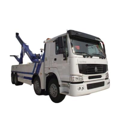 China SINOTRUK HOWO Wrecker Truck 12 Wheeler 30T 40T 336HP  Road Rescue Truck for sale