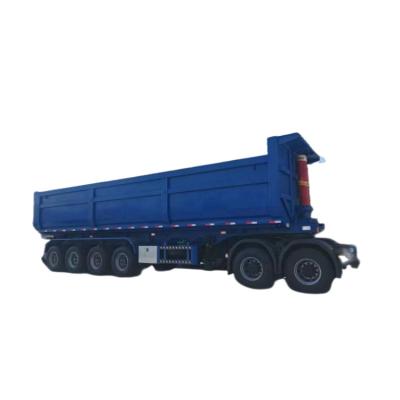 China Tipper Semi Trailer 13 ton 4 Axle Mechanical suspension Dump Semi Trailer for sale