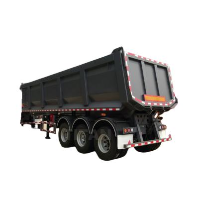 China Carbon Steel BPW Dump Semi-trailer Voertuig 50t Hulpbelasting 3 assen Te koop