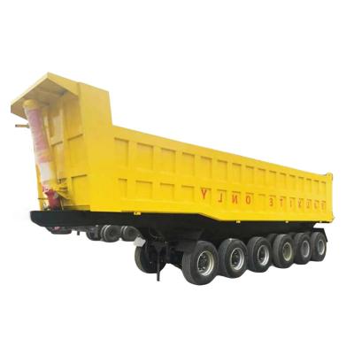 Cina H Beam 6 Axle Dump Semi-Trailer 50 metri cubi Volume in vendita