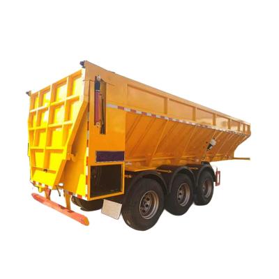 China Payload 60T Tipper Semi Trailer Conveyor Belt Dump Semi Trailer Vehicle for sale