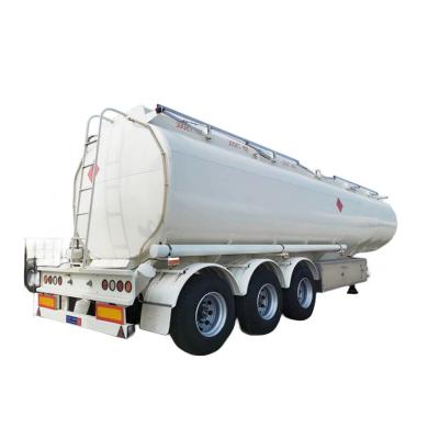 China 3 Axle Fuel Oil Tanker 42CBM Semi Trailer 5mm Tank Body Thickness for sale