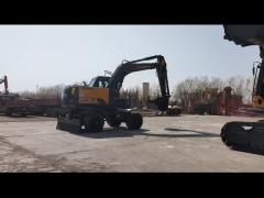 Hydraulic Excavator DX150W-9 High Quality Isuzu Engine 13.52 Ton Wheel Excavator