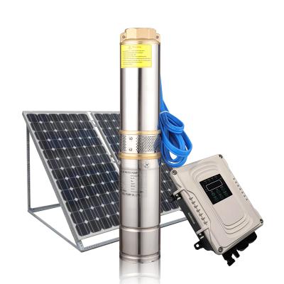 China Drinking water treatment 4 inch solar pump impeller deep water agricultural plastic solar pump system well for sale