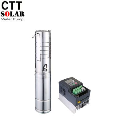 China Submersible Pump 120m Solar Submersible Water Pump With Solar Panel for sale