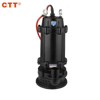 China Cast iron/stainless steel wq residential sewer pump high impiller submersible sewage pump Zhejiang sewage pump for sale