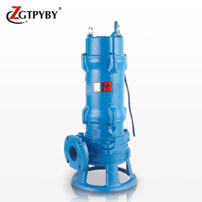 China Submersible sewage treatment wq sewage pump feili pump motor wq sewage pump water pump pond use in basement room for sale