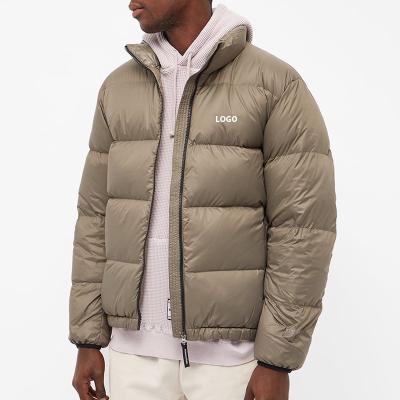 China High Quality OEM Winter Windproof Jackets QUICK DRY Custom Stripper Padded Bubble Quilted Down Jacket For Men for sale