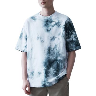 China Anti-wrinkle OEM custom 100% cotton hip hop streetwear simple tie dye basic t-shirt for men for sale