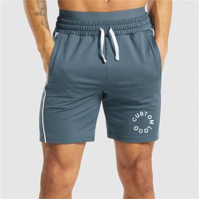 China Anti-wrinkle oem embroidery logo custom casual gym sports workout jogger sweat running shorts for men for sale