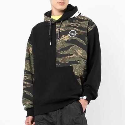 China Anti-wrinkle OEM Cotton Custom Drawstring Camouflage Printing Pullover Hoodie For Men for sale