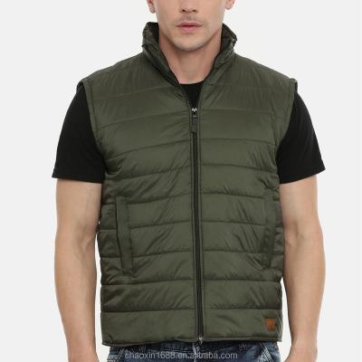 China OEM Custom QUICK DRY Outerwear Partner Solid Anorak Jacket Padded Stripper Vest Olive Green For Men for sale