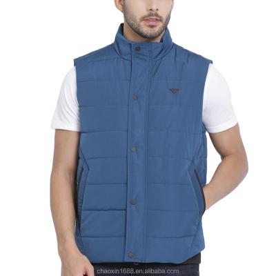 China OEM Custom QUICK DRY Outdoor Sleeveless Sidekick Vest Comforter Stripper Blue Solid Lightweight Vest For Men for sale