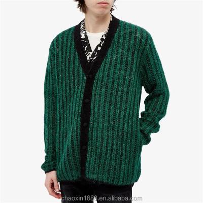 China OEM QUICK DRY Custom high quality 100%cotton button casual long sleeve end knit coat for men for sale