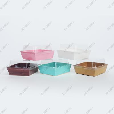 China Factory Supplier Recyclable Paper Sushi Food Grade Packaging Sushi Boxes Recycled Eco Friendly Boxes for sale