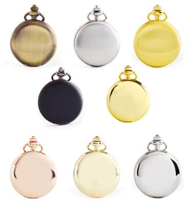 China Plain Logo Alloy Case Unisex Colored Quartz Choice Non-Specific Custom Pocket Watch for sale