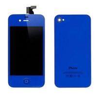 China iPHONE 4 Lcd Screen with Compatible Digitizer and Backcover - Dark Blue for sale