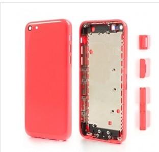 China Pink Housing Faceplates with Side Buttons for iPhone 5C,wholesale factory outlet for sale