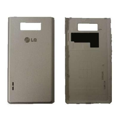 China LG VENICE LG730 BACK BATTERY DOOR COVER - SILVER - USED for sale