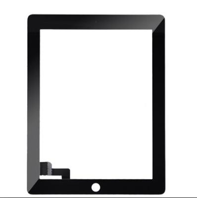 China iPad 2 Touch Screen Digitizer Panel Glass Assembly with Adhesive And Button Black for sale