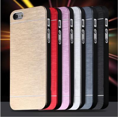 China iPhone 5S Aluminum Case iPhone 5C Deluxe Gold Metal Brush Cover Hard Aluminum Phone Covers for sale