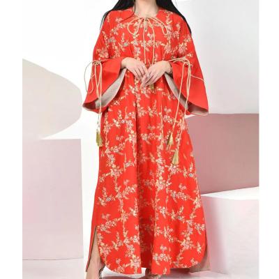 China High Quality Muslim Abaya Dubai Arabic Middle East Evening Dress Muslim Women Anti-Static Long Clothing Muslim Dresses for sale