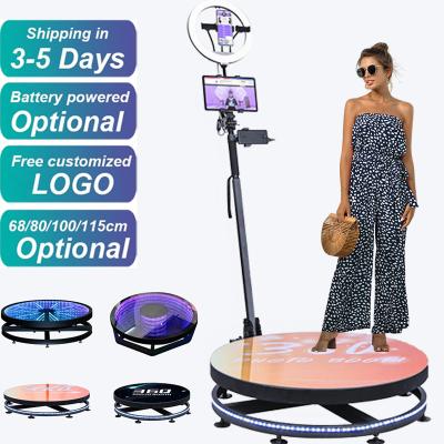 China 6 Ppl Party 360 Portable High Selling Vogue Photobooth Silent Video 6 People Wedding Photobooth Background SLPH-003 for sale