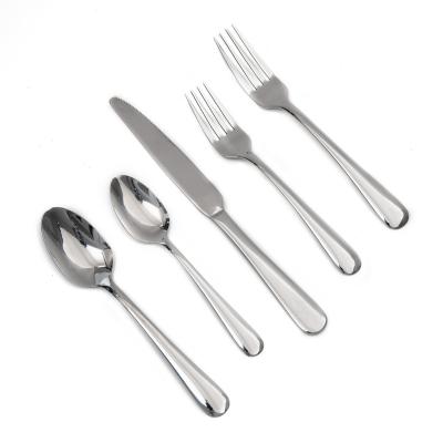 China Cheap viable wholesale stainless steel table cutlery for home restaurant and hotel gift package silverware flatware set supplier for sale