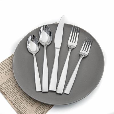 China High End Type Sustainable Dinner Knife Fork Spoon Set Cutlery Quality Stainless Steel Flatware Set for sale