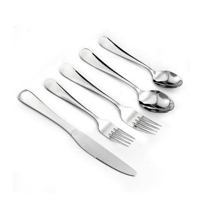 China Sustainable Wholesale Cheap Soft Easy Cleaning Stainless Steel Cutlery Set for sale