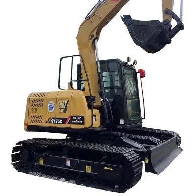 China Machinery Second Hand Shop Construction Excavator Second Hand SANY 75 Second Hand Excavator Easy Operation Need for sale