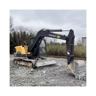 China Original Machinery Mini Excavator Used Volvo ec80 crawler earthmoving excavator with low price for sale