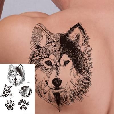 China Temporary Tattoo Animal Body Art Totem Tatu Juice Tattoo Sticker TIKTOK Upper Temporary Top Hot Tattoo Sticker for sale