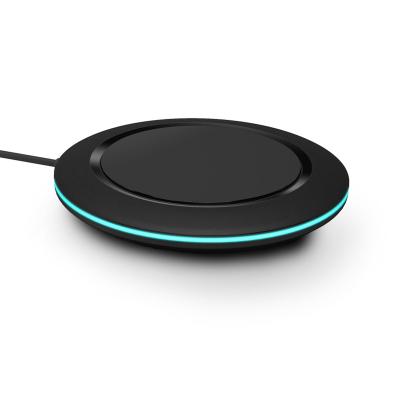 China Hot Mobile Phone Amazon Selling Qi 7.5W 10W Fast Wireless Charging Pad For Samsung Smartphone for sale