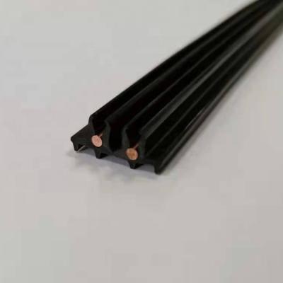 China Industrial PC Plastic Extrusion With Copper Wire For LED Track for sale