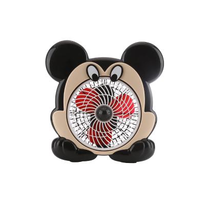 China Hot Selling Cute Carton Mickey Desk Fan Small Household Safety Plastic Energy Saving for sale